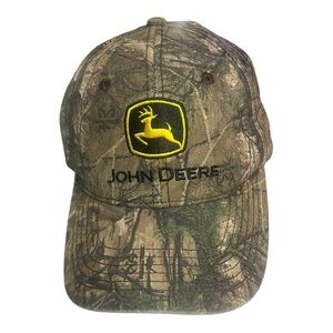 John Deere Camo Hat with Yellow Logo